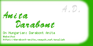 anita darabont business card